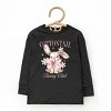 The Juniper Shop Coquette Cottontail Bunny Club Toddler Long Sleeve Tee - 2 of 4