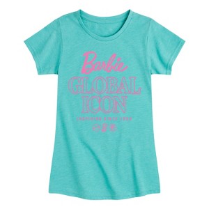 Girls' - Barbie - Global Icon Fitted Short Sleeve Graphic T-Shirt - 1 of 4