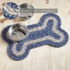 Great Falls Blue Indoor/Outdoor Small Bone Rug 11.5x17.5 - 3 of 4