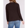 Women's Crewneck Long Sleeve Draped Nursing Tee | Motherhood Maternity - 2 of 4