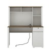 XIYUYEU Home Office Desk Wooden Executive Desk with Drawer, Cabinet, Shelves for Office - 3 of 4