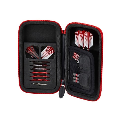 Casemaster Sentinel Dart Case, Holds 6 Darts and Accessories, Red