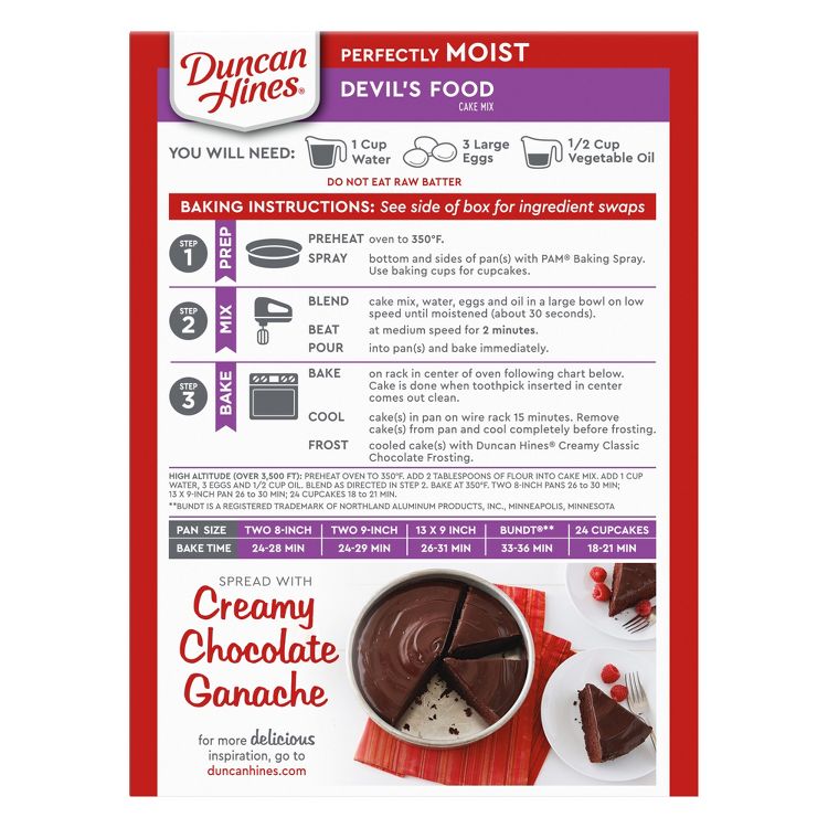Duncan Hines Devils Food Cake Mix - 16.5oz, 6 of 8