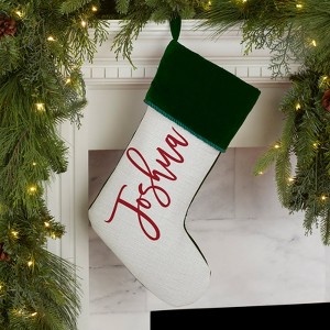FIONECA Scripty Name Personalized Christmas Stocking
,Green - 1 of 1
