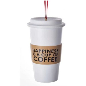 Kurt Adler Resin Ornament for Christmas Tree, Cup of Coffee - 1 of 1