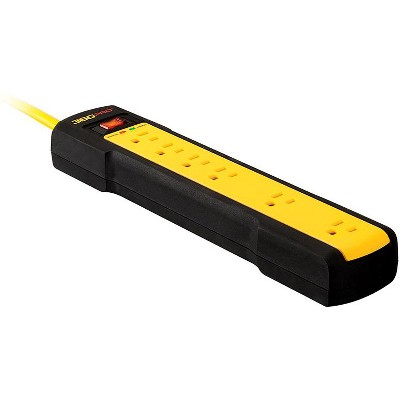 360 Electrical - 6 outlets Surge Protector - 1080 J - Black - 8 ft.