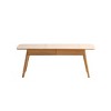 Solid Wood Coffee Table with Drawers,39.37"/47.24" Modern Oak Center Table for Living Room-Baofuwish - 3 of 4