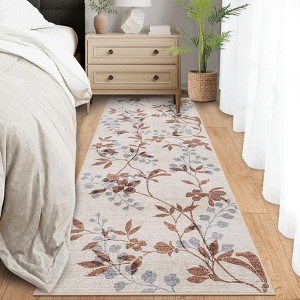 Machine Washable Area Rugs for Living Room Soft Non Slip Rug for Bedroom Large Ultra Thin Under Table Dining Room Rug - 1 of 4