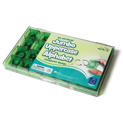 Educational Insights See & Stamp Jumbo Alphabet Uppercase Transparent Stamps