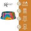 Silipint: Aqua-Fur Silicone 18oz Dog Bowl, Colapsible/Foldable, Hippie Hops - 2 of 4