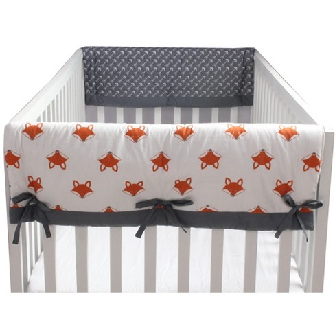 Fox crib bumper sale