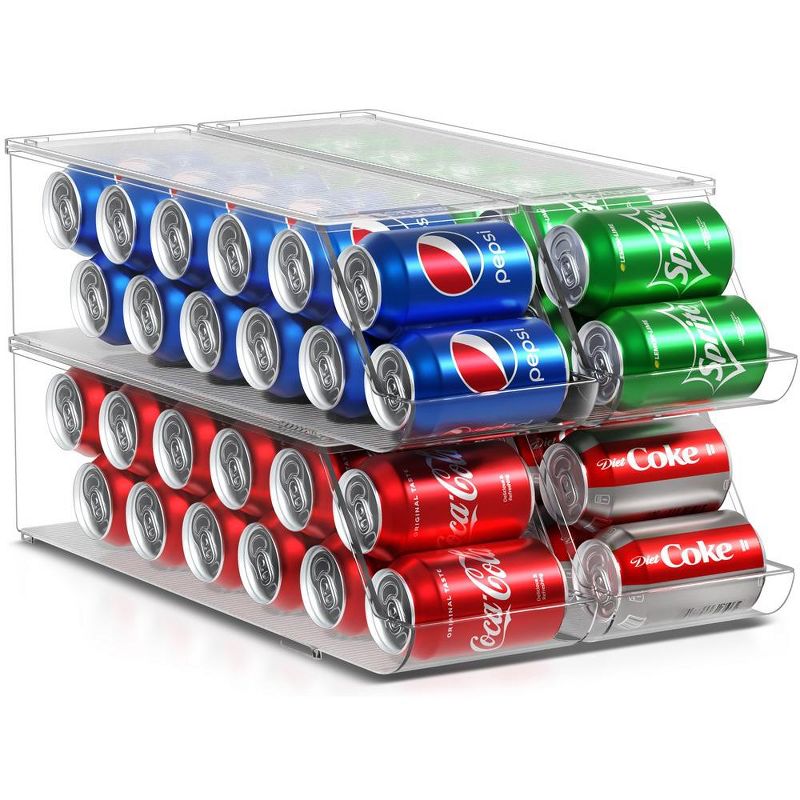 Sorbus 4 Pack Soda Can Organizer - Stackable Design, Maximize Space, Safe & Durable, Enhanced Visibility, 4 of 9