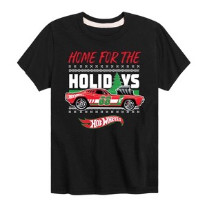 Boys' - Hot Wheels - Home For The Christmas Short Sleeve Graphic T-Shirt - 1 of 4