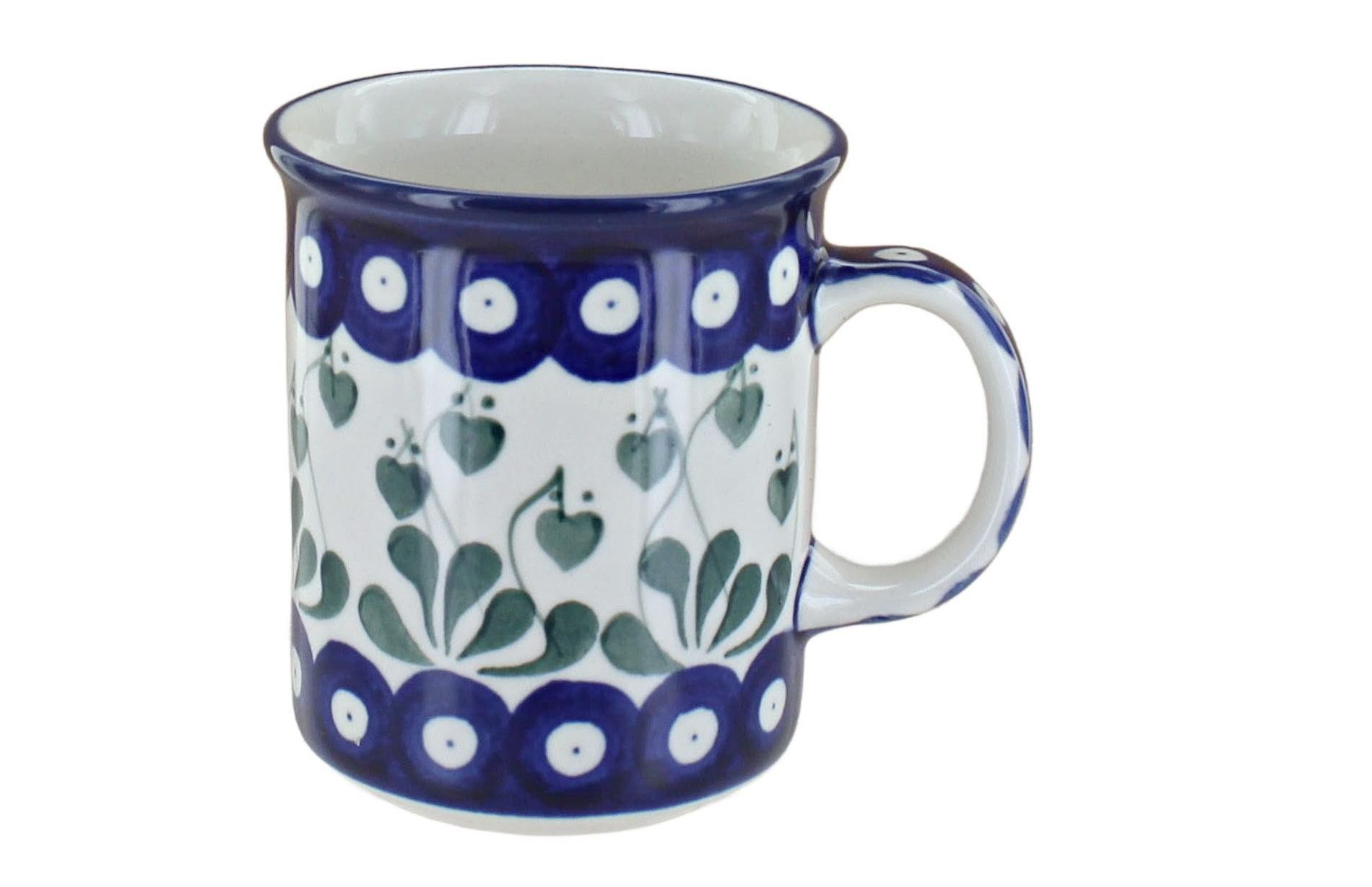 Blue Rose Polish Pottery 236 Ceramika Artystyczna Small Coffee Mug