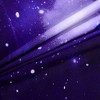 PiccoCasa Polyester Galaxy Sky Cosmos Night Pattern 3D Printed Duvet Cover Set with 2 Pillowcases 4 Pcs Queen Dark Purple - 4 of 4