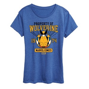 Women's - Marvel - Property of Wolverine Short Sleeve Graphic T-Shirt - 1 of 4