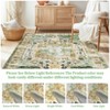 Washable Runner 2x6 Vintage Hallway Traditional Floor Cover Non Slip Kitchen Soft Laundry Room Low Pile Distressed Rug for Bedroom Bathroom - 4 of 4