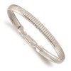 Black Bow Jewelry 6mm Sterling Silver Polished Cubetto Chain Bracelet - 3 of 4