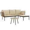 vidaXL Garden Lounge Set Anthracite, Beige - 3 of 4