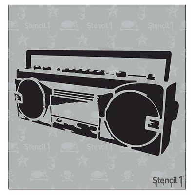 Stencil1 Boom Box - Stencil 5.75" x 6"