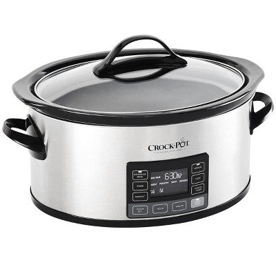 Crock-pot Programmable 6-quart Stainless Steel Slow Cooker With Mytime ...