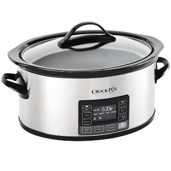 Crock-Pot Programmable 6-Quart Stainless Steel Slow Cooker with MyTime Technology