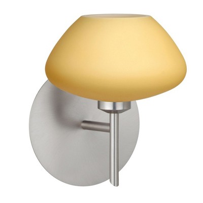 Besa Lighting Peri 1 - Light Wall Light in  Satin Nickel