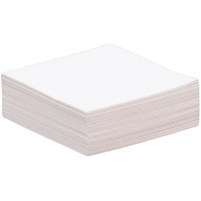 JAM Paper Blank Flat Note Cards 1 3/4 x 1 3/4 White Parchment 50/Pack 17534144