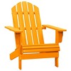 vidaXL Adirondack Chair Lounge Patio Lawn Chair for Garden Solid Wood Fir - Orange - 2 of 4