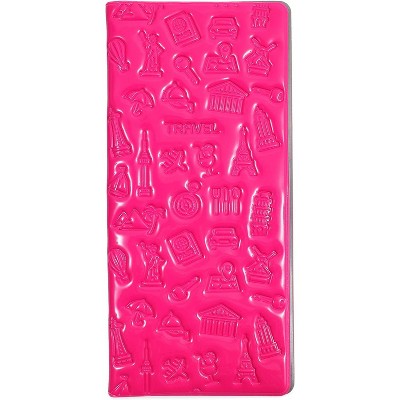 Zodaca Hot Pink Passport Holder, Passport Cover Wallet for Women (4 x 8.6 Inches)