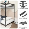 GDFStudio Tiffany Twin Over Twin Metal  Floor Bunk Bed with Ladder and Guardrail - 4 of 4