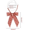 Elerevyo Women's Polka Dots Adjustable Neckwear Pre-tied Ribbon Bow Ties - 2 of 4