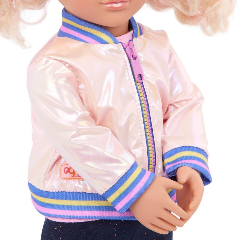 Our Generation Love to Shine Pink Bomber Jacket Outfit for 18&#34; Dolls, 4 of 9