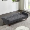 DOMETOUR Sofa Bed for Living Room, Morden Design Convertible Sofa Multi-function Leisure Sleeper Couch - 3 of 4
