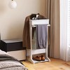 Portable Garment Rack,Clothes Rack With Storage, 43 Inch Hight Clothes Hanging Rack-Cuddlewood - 3 of 4