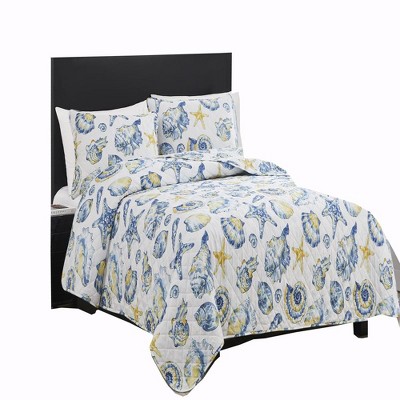 Harbor Life Reversible Quilt Set, Lush Decor