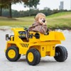 Infans Kids Ride on Dump Truck w/2.4G Remote Control Working Megaphone Sand Shovel - 3 of 4