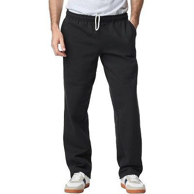 Lomsoe Adult Fleece Open Bottom Sweatpants with Pockets, Style G18300