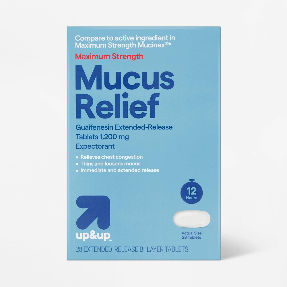 Maximum Strength Mucus Relief Tablets - 14ct - up&up™