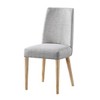18.5" Fabric Plush Chair with Solid Legs, High-Density Foam and Corner Block Construction, Easy-to-Clean Versatile Design - 2 of 4