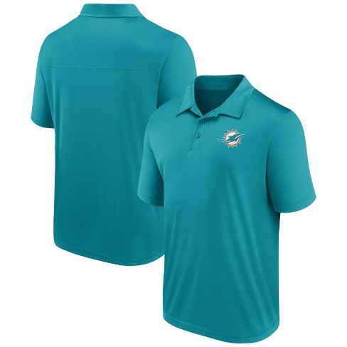 Nfl Miami Dolphins Men's Shoestring Catch Polo T-shirt - S : Target