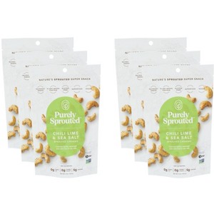 Purely Sprouted Cashews Chili Lime Sea Salt - Case of 6 - 4 oz - 1 of 2
