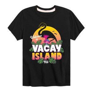 Boys' - Trolls - Welcome Vacay Island Poppy Short Sleeve Graphic T-Shirt - 1 of 4