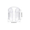 Unique Bargains Plastic Reusable Easy to Recognize Clothes Hanger Sizer Marker Garment Color Coding Clear 100 Pcs - 2 of 4