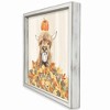 Autumn Cow Leaf Pile 16 x 16 Framed Print - 2 of 4