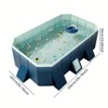 Racxily Foldable PVC Pool for Adults & Kids, Portable Outdoor Swimming Pool for Summer Backyard, Patio, Garden - 2 of 4