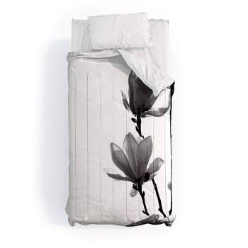 Monika Strigel Black Magnolia Comforter & Sham Set - Deny Designs
