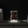 Northlight LED Lighted 3D Teddy Bear with Heart Infinity Mirror - 8" - 3 of 4