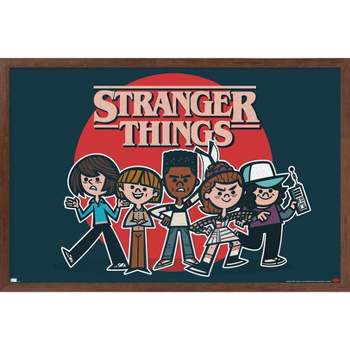 Trends International Netflix Stranger Things: Season 4 - The Piggyback  Framed Wall Poster Prints White Framed Version 22.375 X 34 : Target