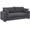 Racxily 79'' Loveseat Sofa - Comfy Couch Corduroy Love Seat Couch, 2-Seater Soft Sofa for Living Room - 2 of 4